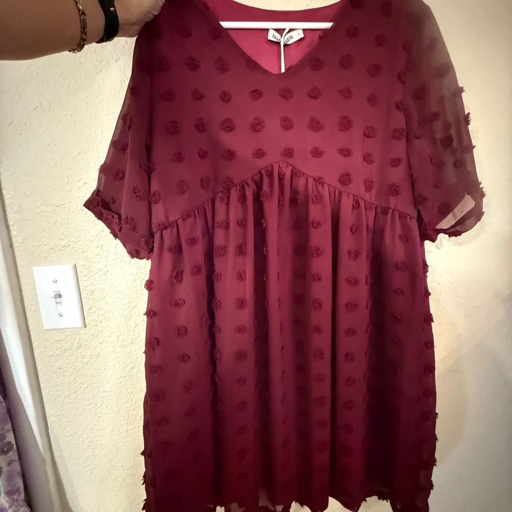Grace Karin Burgundy Dress